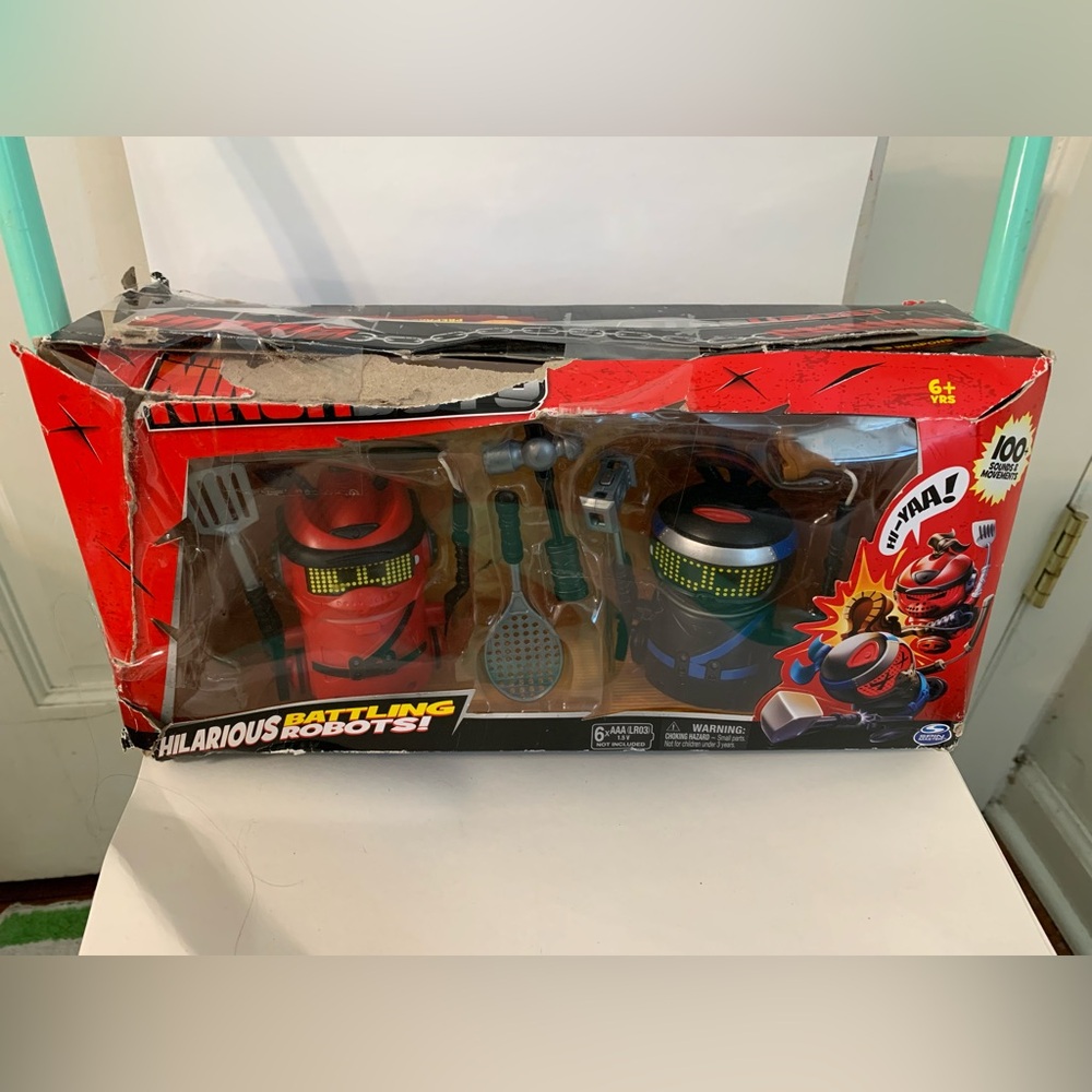 New Spinmaster Ninja Bots Battling Robots